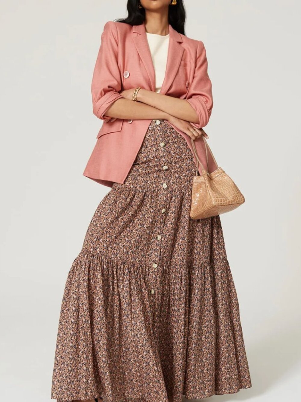 Veronica Beard “Odile” Dickey Jacket – Rosewood Pink, Size 6